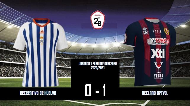 JORN.1 PLAY OFF DESCENSO 2ª DIVISION B TEMPORADA 2020/2021 RECREATIVO DE HUELVA-YECLANO DPTVO. 37171