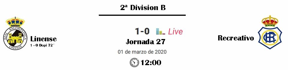 JORN.27ª 2ª DIV. B GR.IV TEMP.2019/2020 RB LINENSE-RECREATIVO (POST OFICIAL) 40118