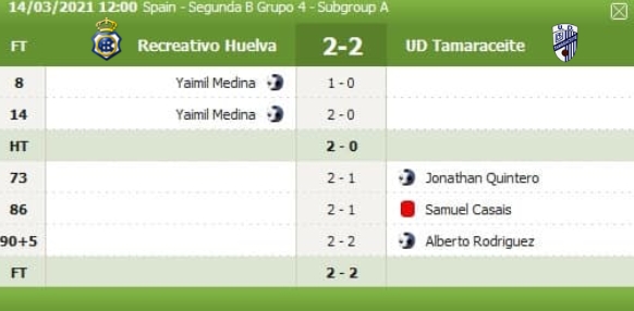 JORN.17 2ª DIVISION B GRUPO IV SUBGRUPO A TEMP.2020/2021 RECREATIVO DE HUELVA-UD TAMARACEITE (POST OFICIAL) 40157