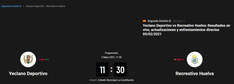 JORNADA 5 PLAY OFF DESCENSO 2ª DIVISION B TEMPORADA 2020/2021 YECLANO DEPORTIVO-RECREATIVO DE HUELVA (POST OFICIAL) 41166