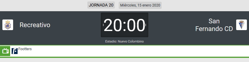 JORN.20ª 2ª DIV. B GR.IV TEMP.2019/2020 RECREATIVO-SAN FERNANDO CDI (POST OFICIAL) 4199