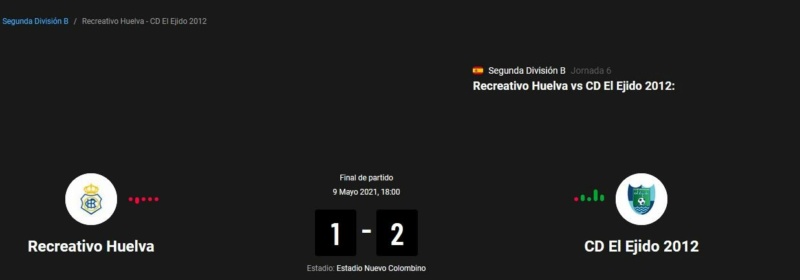 JORNADA 6 PLAY OFF DESCENSO 2ª DIVISION B TEMPORADA 2020/2021 RECREATIVO DE HUELVA-CD EJIDO 2012 (POST OFICIAL) 46159