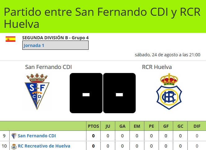 JORN.1 2ª DIV. B GR.IV TEMP.2019/2020 SAN FERNANDO CDI-RECRE 5134