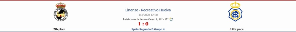 JORN.27ª 2ª DIV. B GR.IV TEMP.2019/2020 RB LINENSE-RECREATIVO (POST OFICIAL) 5386