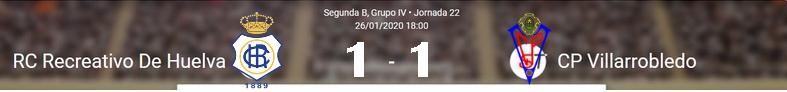 JORN.22ª 2ª DIV. B GR.IV TEMP.2019/2020 RECREATIVO-CP VILLARROBLEDO (POST OFICIAL) 5476