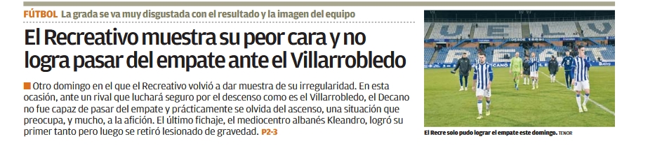 JORN.22ª 2ª DIV. B GR.IV TEMP.2019/2020 RECREATIVO-CP VILLARROBLEDO (POST OFICIAL) Capt3076