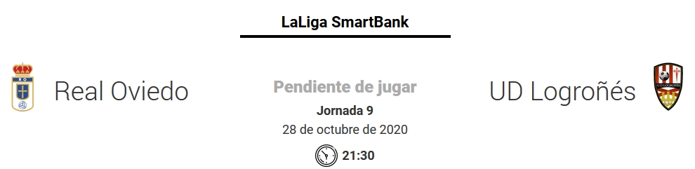 JORN. 9 LIGA SMARTBANK 2020/2021 REAL OVIEDO-UD LOGROÑES (POST OFICIAL) Capt3965
