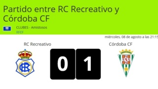 RECRE 0 CORDOBA 1 AMISTOSO PRETEMPORADA 2018/2019 Captur17