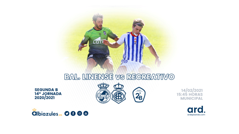 JORNADA 14ª  2ª B DIVISION GRUPO IV SUBGRUPO A TEMP.2020/2021 REAL BALOMPEDICA LINENSE-RECREATIVO DE HUELVA (POST OFICIAL) Eulcrh10