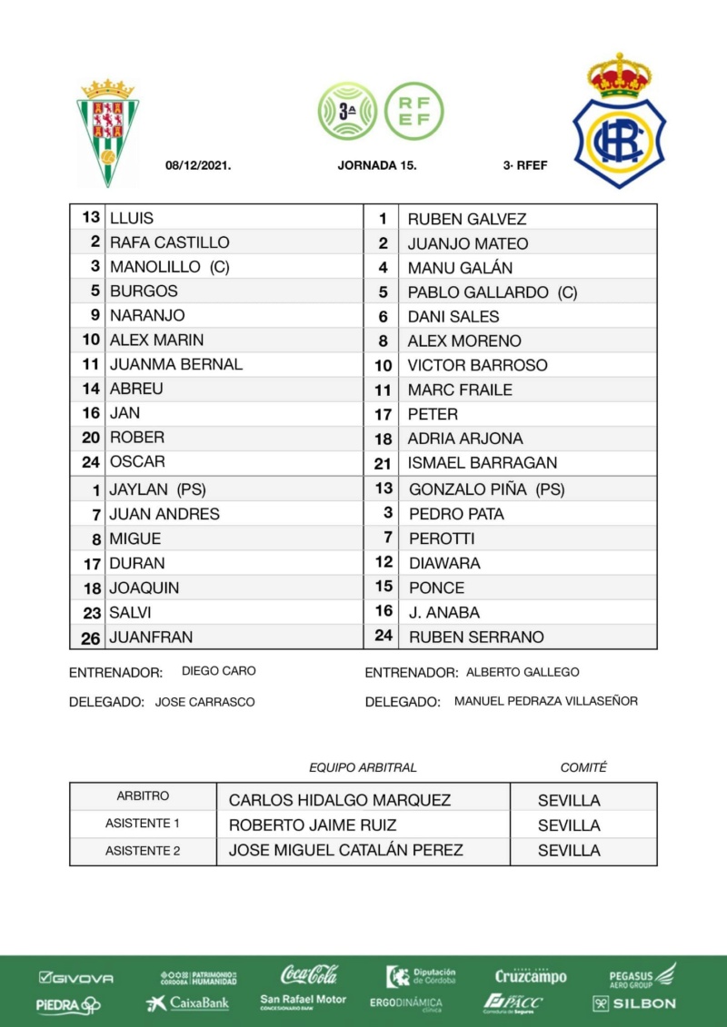 3ª RFEF GRUPO X TEMPORADA 2021/2022 JORNADA 15 CORDOBA CF "B"-RECREATIVO (POST OFICIAL) Fgff2j10