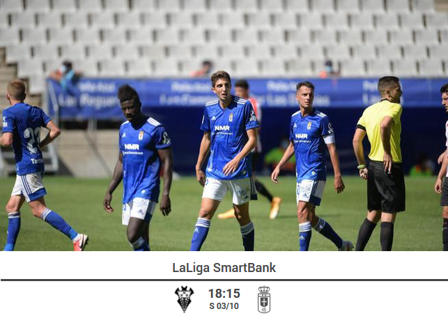 JORN.4 LIGA SMARTBANK 2020/2021ALBACETE BALOMPIE-REAL OVIEDO (POST OFICIAL) Scre1219