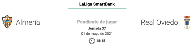 JORNADA 37ª LIGA SMARTBANK 2020/2021 UD ALMERIA-REAL OVIEDO (POST OFICIAL) Scre2109