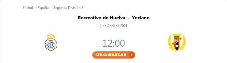 JORN.1 PLAY OFF DESCENSO 2ª DIVISION B TEMPORADA 2020/2021 RECREATIVO DE HUELVA-YECLANO DPTVO. Scree263