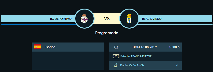 JORN1 LIGA SMARTBANK 2019/2020 DEPORT.CORUÑA-REAL OVIEDO Scree511