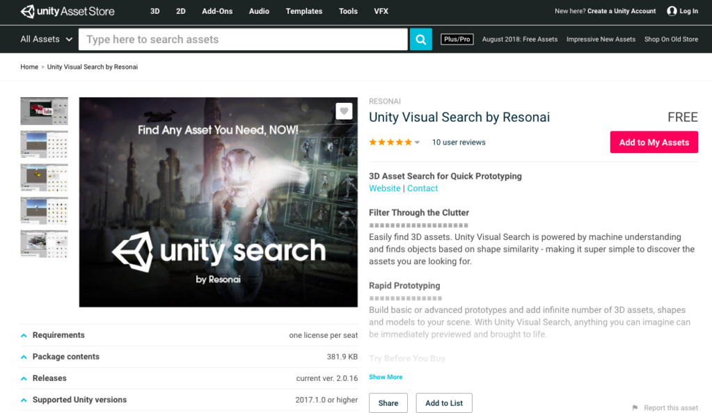 Finding visually similar 3D assets on the Asset Store Unity_11