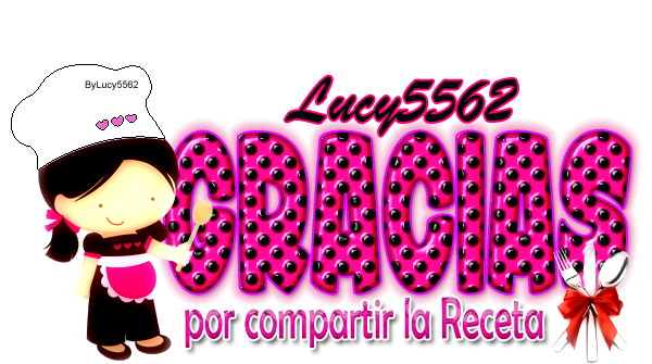 Mi Actividad Firmas de Cocina o Recetas LUCY5562 31 de Octubre Graci725