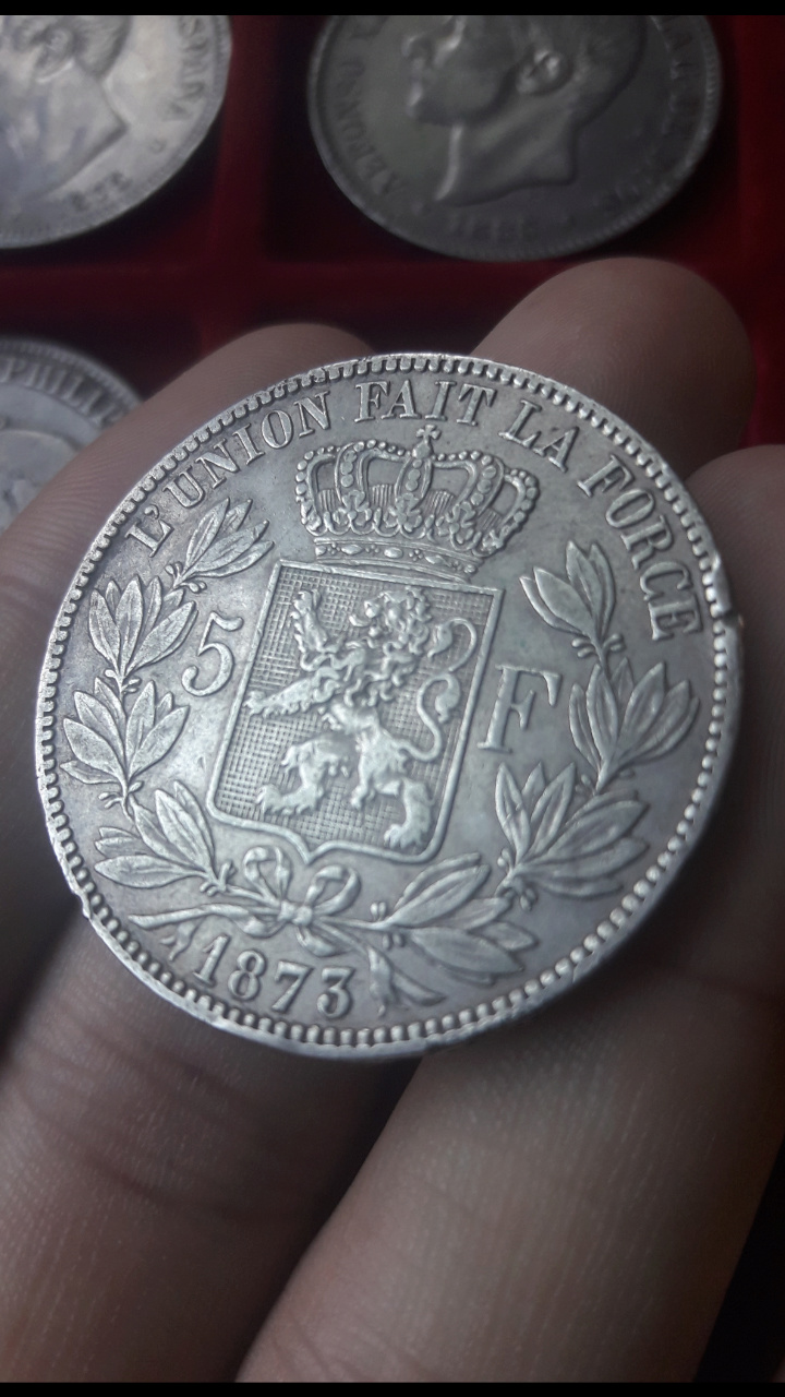 Bélgica 5 Francos 1873 Screen86