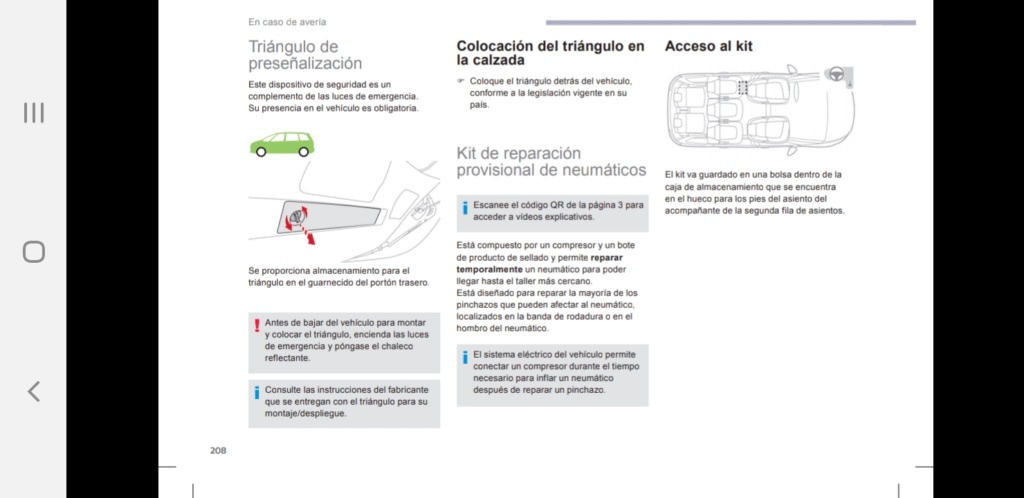 Herramientas de rueda de repuesto en el maletero (Grand Picasso) Screen10