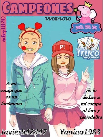 TROFEO DE TRUCO PAREJA  Yanina10