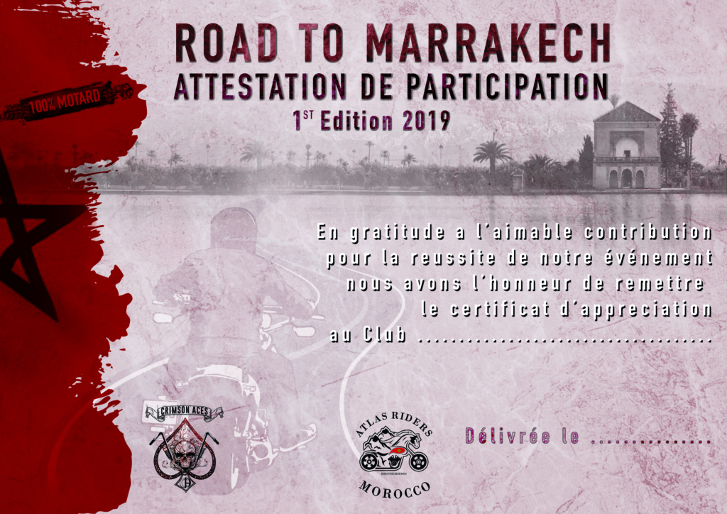 Road To Marrakech first Edition 2019 Diplom10