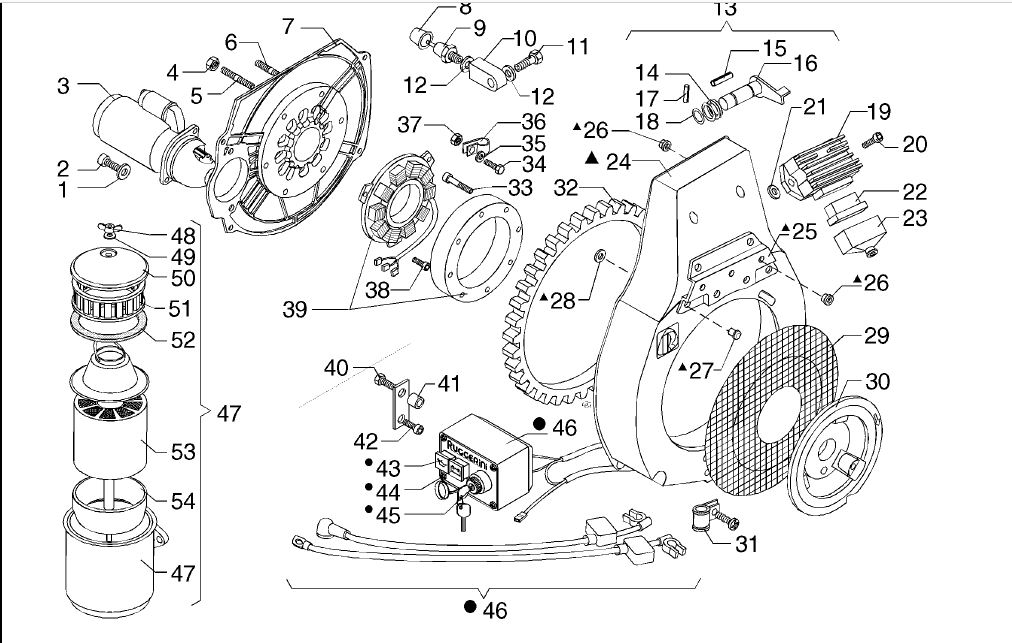 Motore Ruggerini RD 901 14 hp diesel Schema11