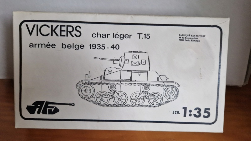 >NOVART] Char léger VICKERS T 15 Belge Réf  20231010