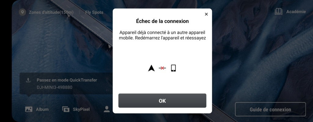Quicktransfer: Problème de connexion - Mini 3 Pro Screen10