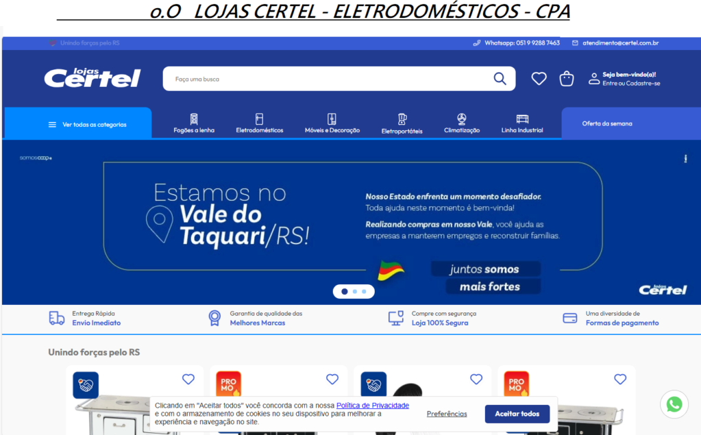  LOJAS CERTEL - ELETRODOMÉSTICOS - CPA Lojas110