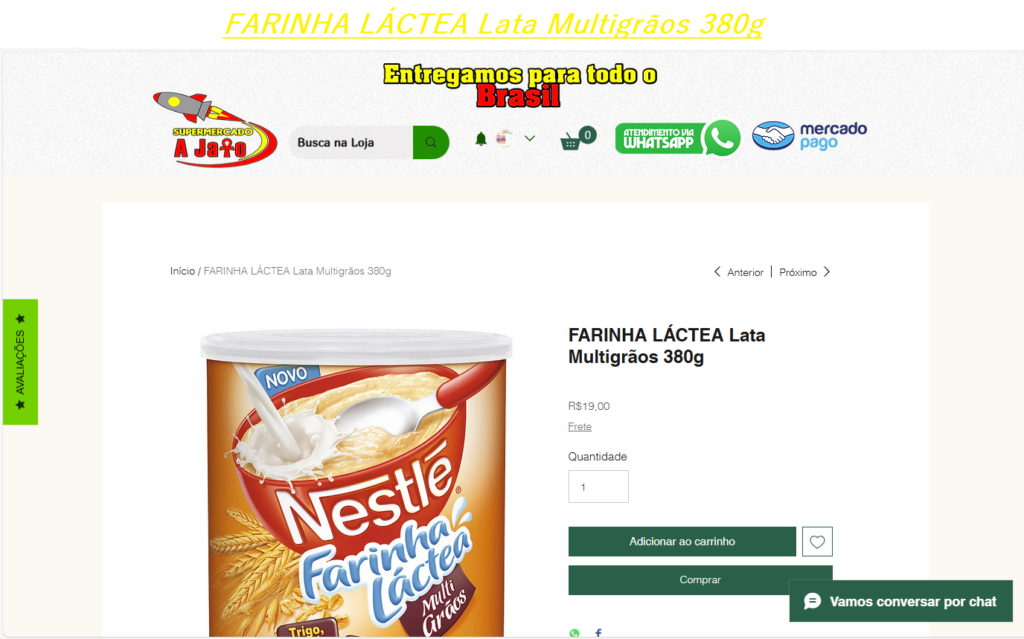 FARINHA LÁCTEA Lata Multigrãos 380g P110