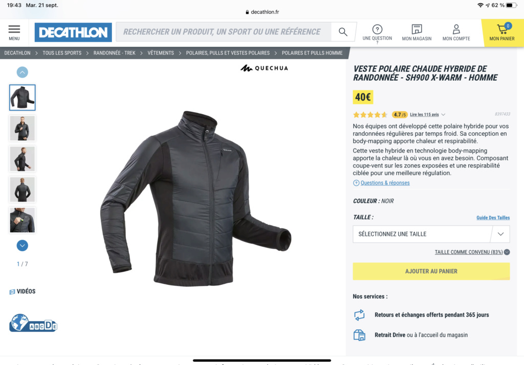 Pour mettre sous le blouson. Ff862610