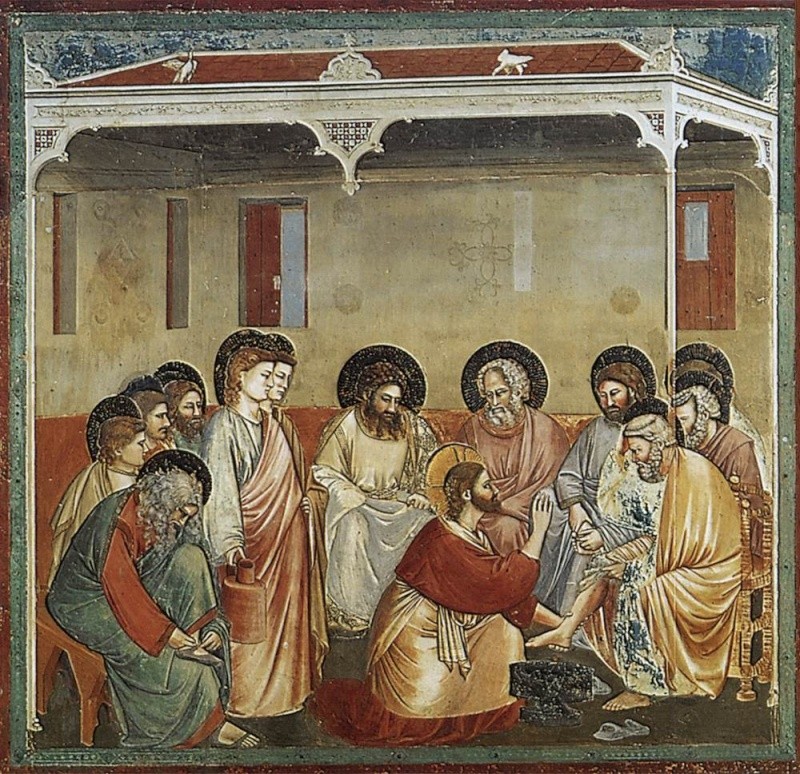 L[size=18]e jeudi saint [/size]: Messe du soir du Jeudi-saint en mémoire de la Cène du Seigneur Giotto11