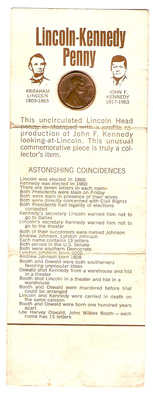 EUA, Lincoln-Kennedy Penny, 1972 Carton10