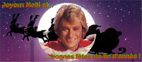 Je vous souhaite une joyeux Noël avec johnny