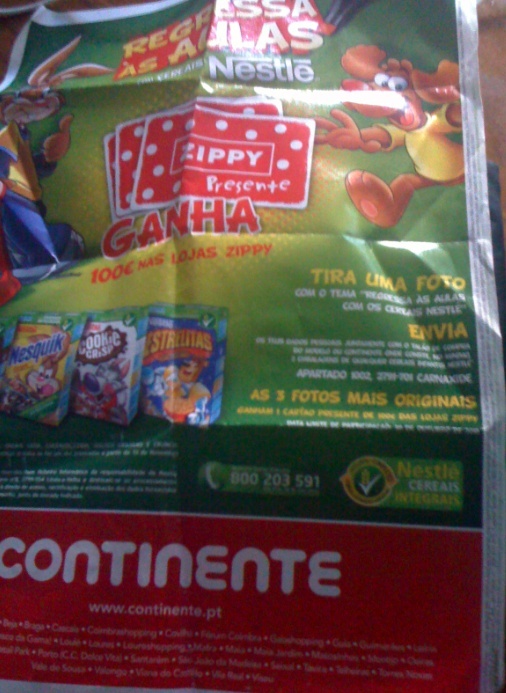 Vales 100 euros Zippy - Cereais Nestlé Pictur14