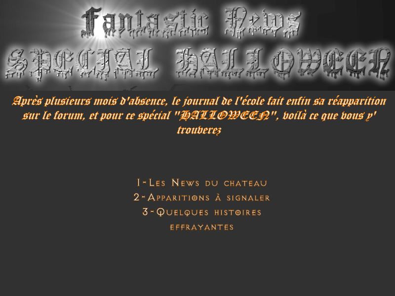 Fantastic News le retour, SPECIAL HALLOWEEN 110