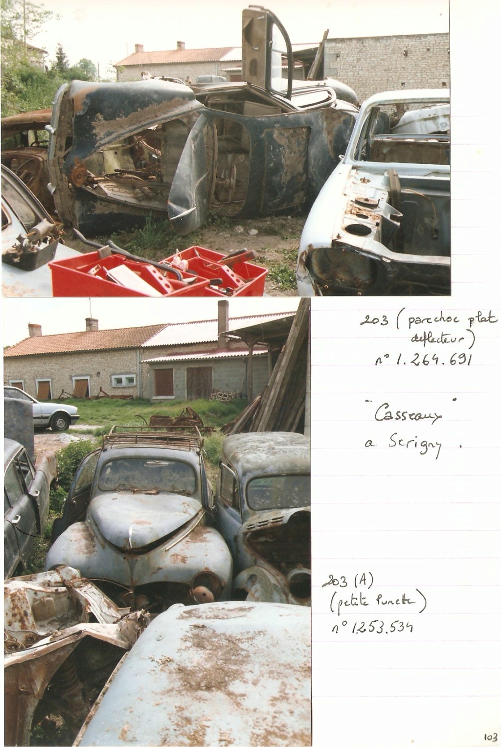 Restauration Peugeot 203C 1960 (rétrospective 1991-1992) 20_mai10