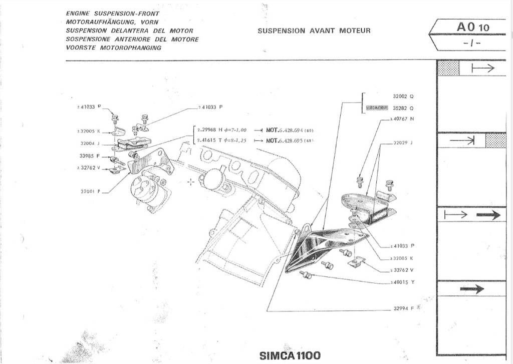 Recherche support moteur côté boîte simca 1100 ti Simca_42