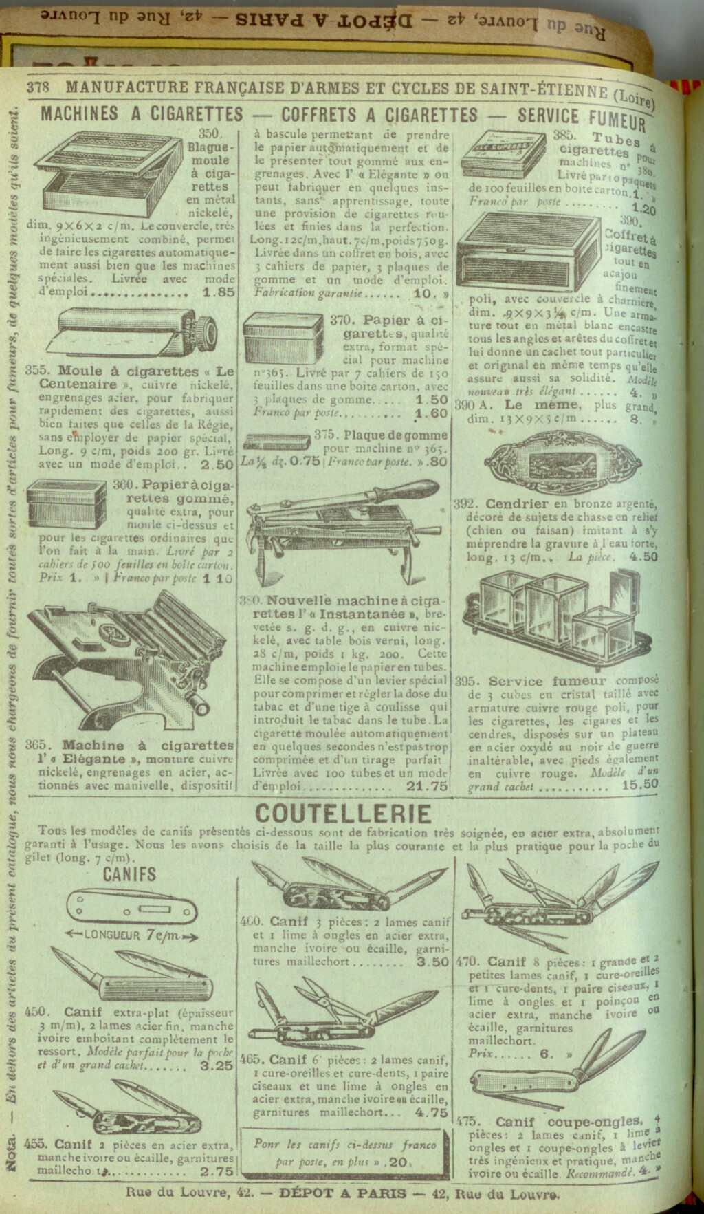 Catalogue Manufrance c. 1906 Mf190610