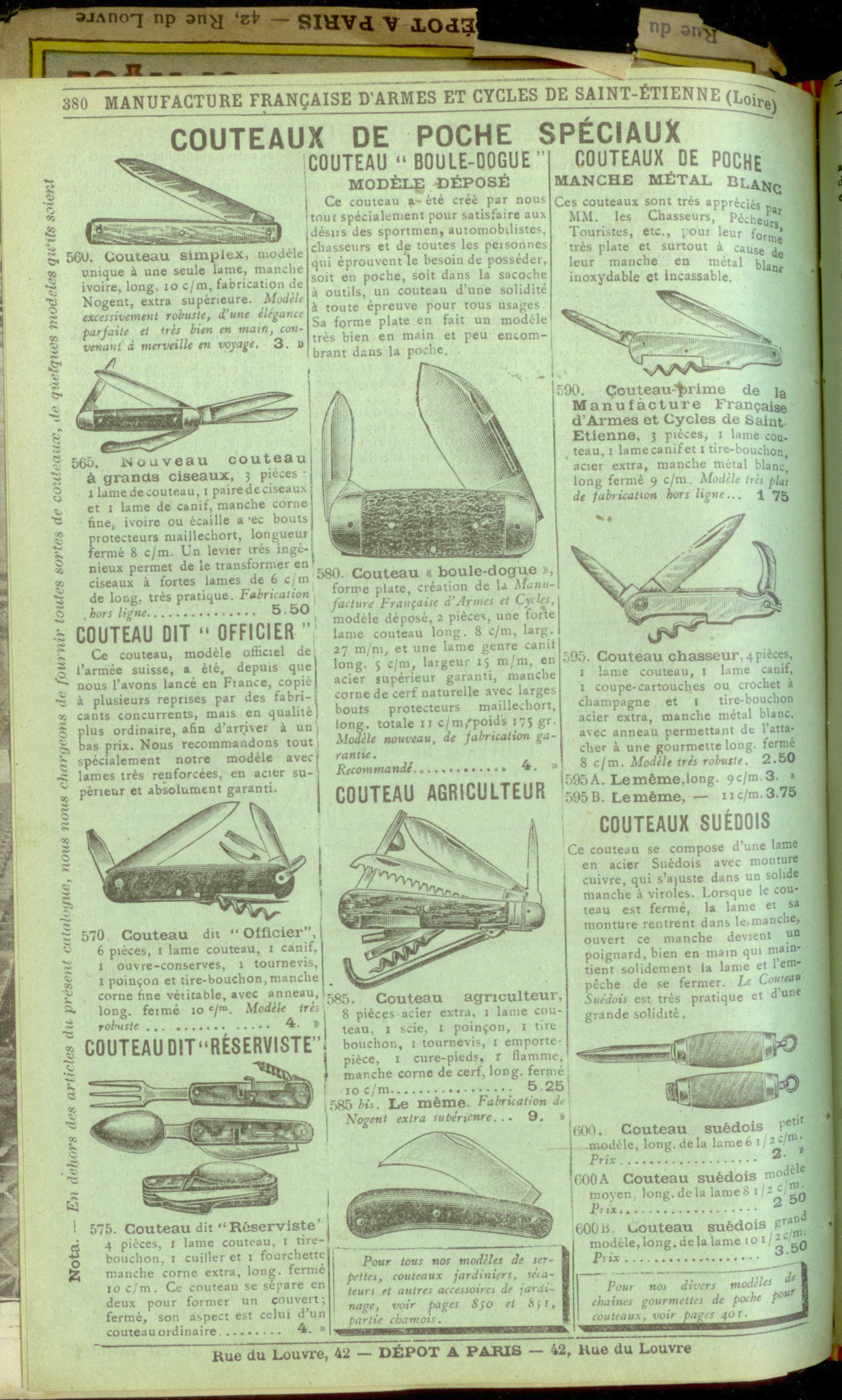 Catalogue Manufrance c. 1906 Mf190612