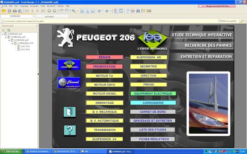 DOCUMENTATION TECHNIQUE PEUGEOT 206 Nouvea13