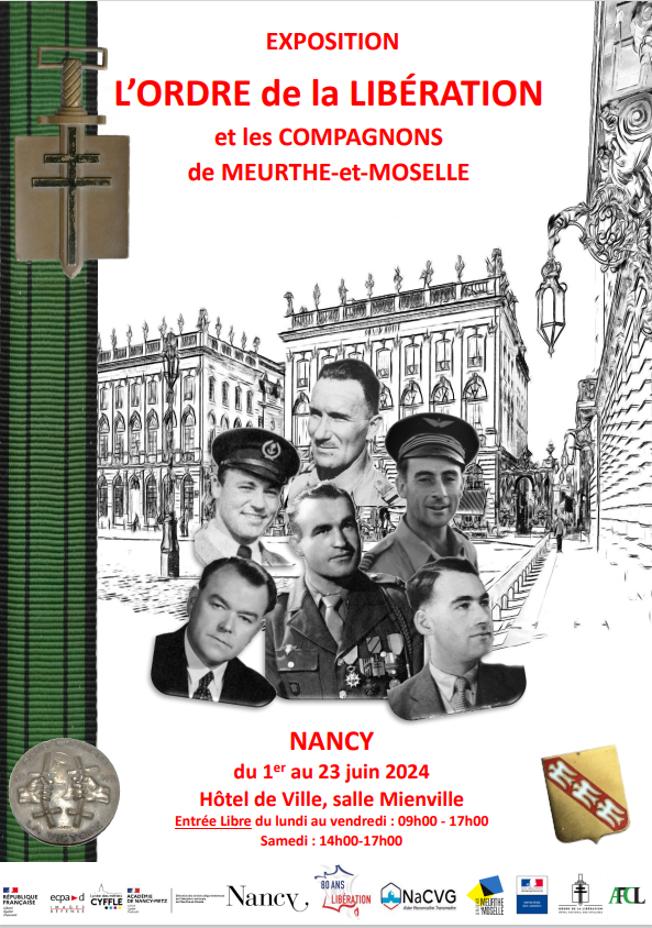  Exposition - L' Ordre de la Libération et les Compagnons de Meurthe-et-Moselle Affich10