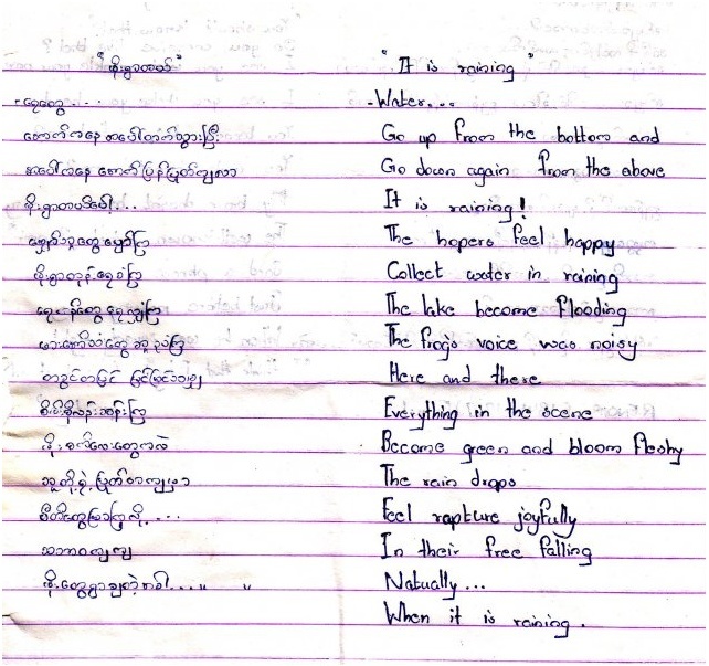 Birmanie - Nay Phone Latt parvient à envoyer des poèmes depuis sa cellule Screen46