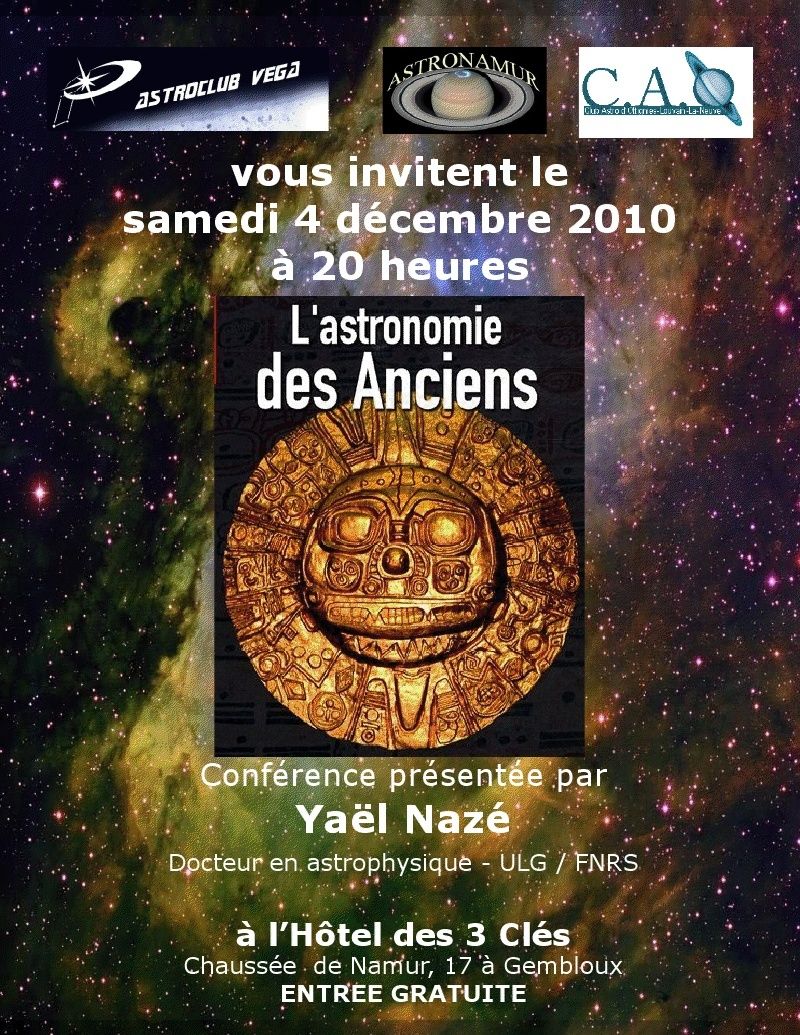 ANNULE: Conférence  Yaël Nazé le 4 décembre 2010 Naze10