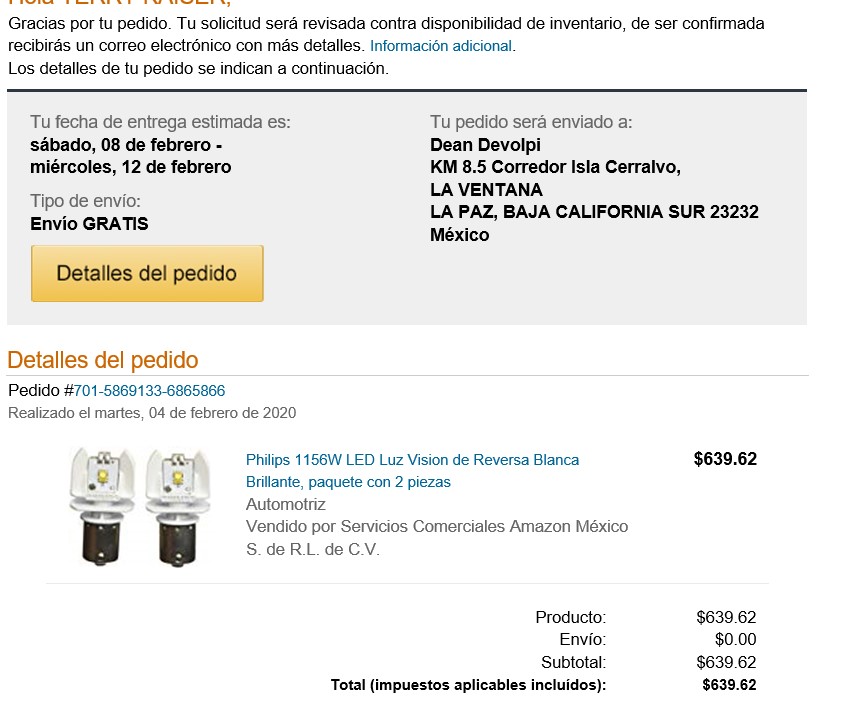 amazon delivers to laventana details Pic_of10