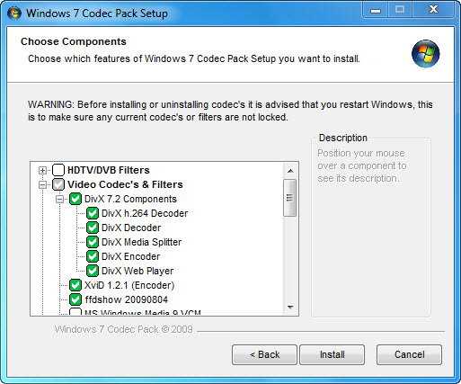 Windows 7 Codec Pack  Screen10