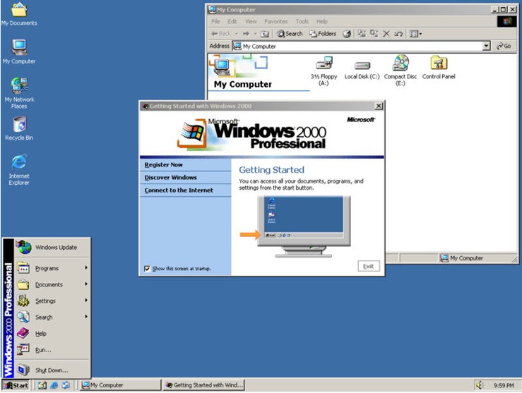 WINDOWS 2000 خامس اصدار وندوز  2214