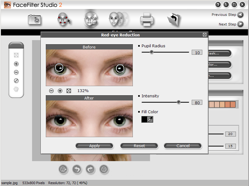 برنامج لتعديل والتلاعب بالصور FaceFilter Studio 2.0v 110