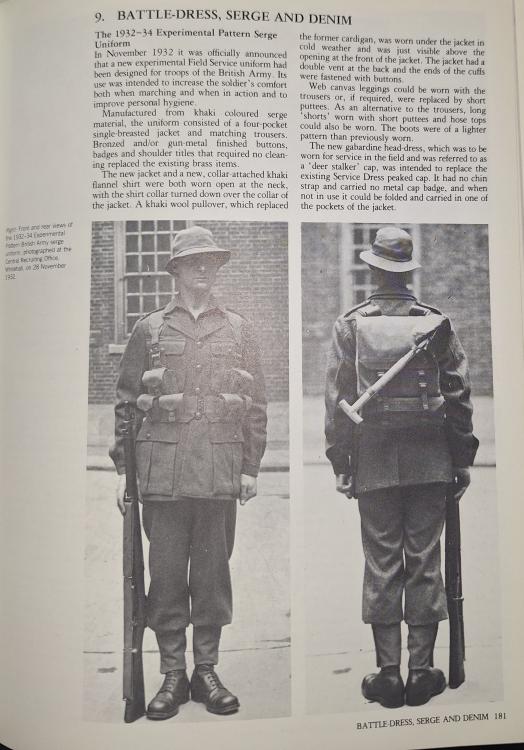 Tenues armée britannique - 1932/3 Essai310