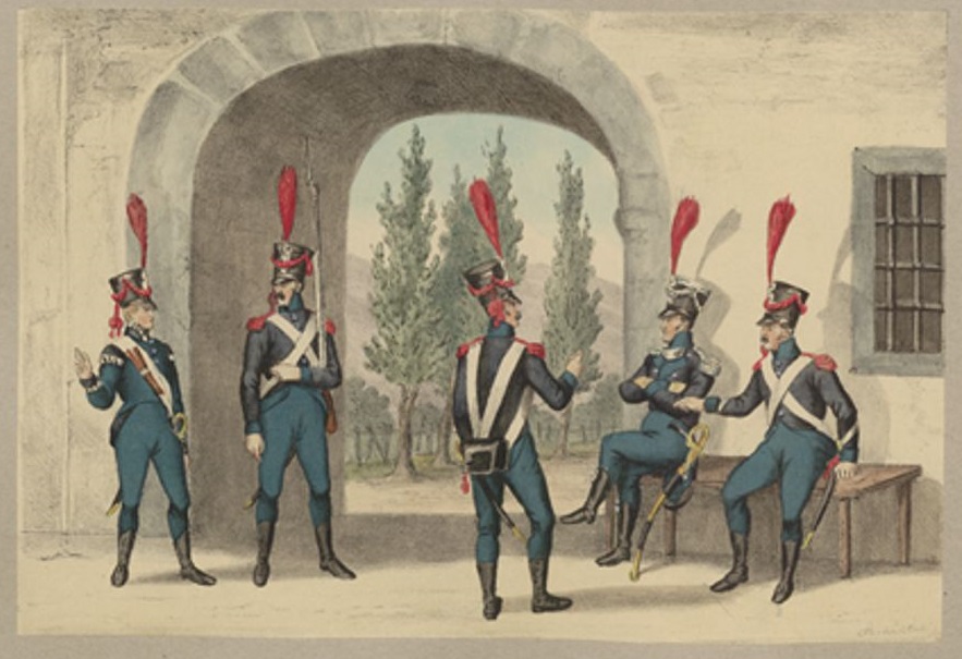 Milice canton des Grisons vers 1809 Grison10