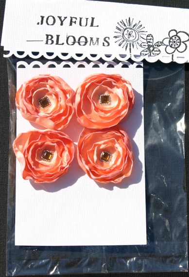 Satin Flowers Orange10